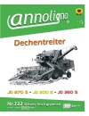 Dechentreiter Mähdrescher Typ JD 270S & JD 300S & JD 360S Bild- Bedienungsanleitung & Bild- Ersatzteilliste & Explosionszeichnungen  -  annoligno 722